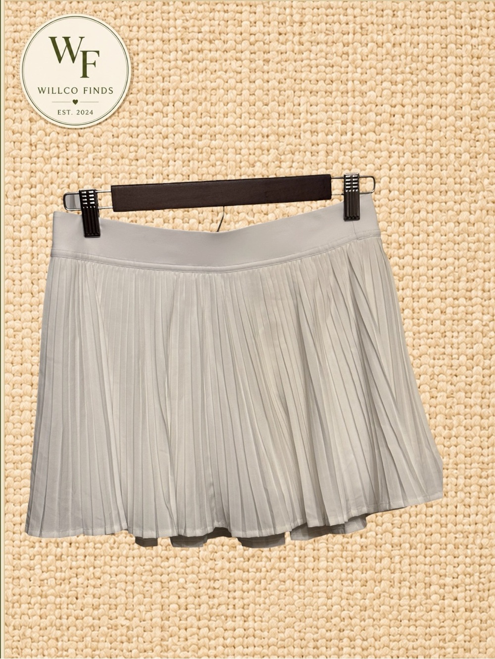 Lululemon Varsity High Rise Pleated Tennis Skirt White Size 6 Built In Shorts